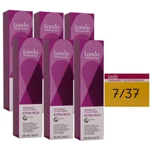 Londa Professional Permanent Color Creme 7/37 mittelblond gold-braun 60 ml
