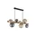GLOBO Pendelleuchte 1-flg. G9 150 cm Glas Holz schwarz