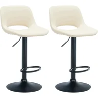 CLP 2er Set Barhocker Camden I Kunstleder-Bezug
