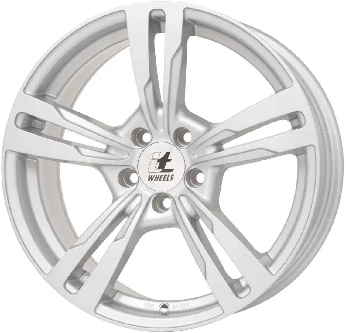 Llanta de aluminio de 17'' ITWHEELS Anna 5x112 7,5J ET45, color Plata brillante