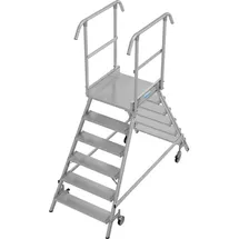 Krause Stabilo Podestleiter fahrbar 6 Stufen