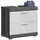 xonox.home Waschbeckenunterschrank 60 x 56 x 34 cm Weiß Hochglanz/Rauchsilber