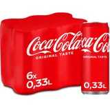 Coca-Cola Classic - prickelndes Erfrischungsgetränk mit unverwechselbarem Coke-Geschmack - koffeinhaltiger Softdrink in Einweg Dosen (6 x 330 ml)