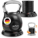 DH FitLife 7-in-1 Verstellbare Kettlebell Schwarz