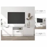 vidaXL TV-Schrank Weiß 140x35x40 cm Holzwerkstoff