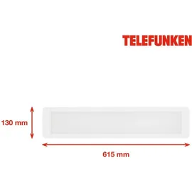 Telefunken LED Deckenleuchte 25 W 61,5 x 13 x 2,5 cm Metall-Kunststoff