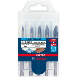 Bosch HEX-9 HardCeramic Bohrer-Set 4/5/6/8/10 mm 5-tlg.