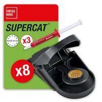 SWISSINNO Mausefalle SuperCat 8 St. + 3 Köderspritzen