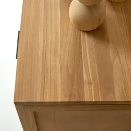 Tikamoon Highboard 150 cm Beige / Braun