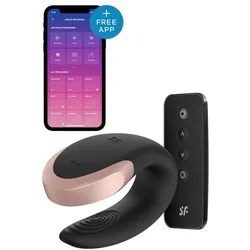 Dual Stimulationsvibrator Love Satisfyer Double Love - Schwarz