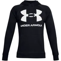 Under Armour Rival Fleece Big Logo Hoodie Herren 001 black/onyx white L