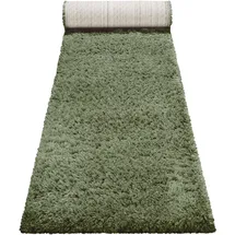 Esprit Hochflor-Teppich ESPRIT "YOGI ESP-096", grün, B:80cm H:50mm L:400cm, Polyester, Teppiche, Läufer, flauschiger weicher Flor, Wohnzimmer
