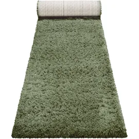 Esprit Hochflor-Teppich ESPRIT "YOGI ESP-096", grün, B:80cm H:50mm L:400cm, Polyester, Teppiche, Läufer, flauschiger weicher Flor, Wohnzimmer