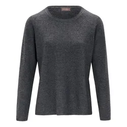 Rundhals-Pullover aus Schurwolle und Kaschmir include grau, 46
