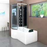 AcquaVapore Kombination Badewanne Dusche K50-R31-EC Duschtempel 100x170 cm