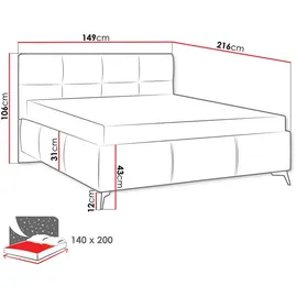 Mirjan24 Genua 140 x 200 cm Beige