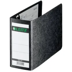 Ordner Hartpappe, A6 quer, 77mm, schwarz
