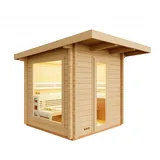 InfraWorld Gartensauna Terra 5B Außensauna Massivholzsauna Saunahaus