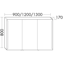 Burgbad Eqio 140 cm Eiche Dekor Urban mit LED