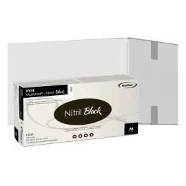 Maimed MaiMed® Einmal U-Handschuhe, Black Nitril puderfrei Gr. M, 1000 Stück,