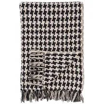 House Nordic Plaid 130 x 180 cm Schwarz/Beige