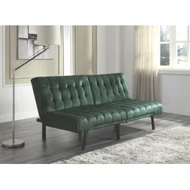 Atlantic Home Collection 2-Sitzer "Pierre", grün, B:180cm H:82cm T:86cm, ATLANTIC HOME COLLECTION, Sofas, Schlafsofa, mit 3-stufiger Rasterfunktion, mit Wellenunterfederung