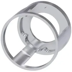 Siemens 3SU19500DL800AA0 Schutzkragen für Pilzdrucktaster, 360 Grad, Metall seitlich einsehbar