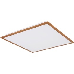 LED Aufbau Panel ALU Decken Lampe Schlaf Zimmer Beleuchtung Flur Leuchte Holz--Optik