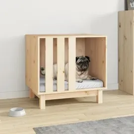 vidaXL Hundehütte 60 x 45 x 57 cm Holz Braun