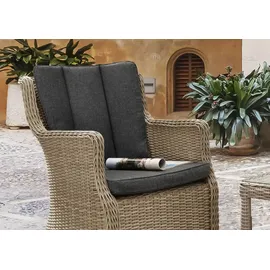 Destiny Balkonset Luna Merano 2 Sessel + Beistelltisch natur meliert