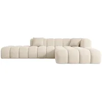 altdecor Ecksofa in L-Form Corner Sofa Bett Eckcouch Couch Wohnlandschaft Cauchsofa Olea-L2-309x190x70 cm Beige