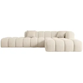 altdecor Ecksofa in L-Form Corner Sofa Bett Eckcouch Couch Wohnlandschaft Cauchsofa Olea-L2-309x190x70 cm Beige