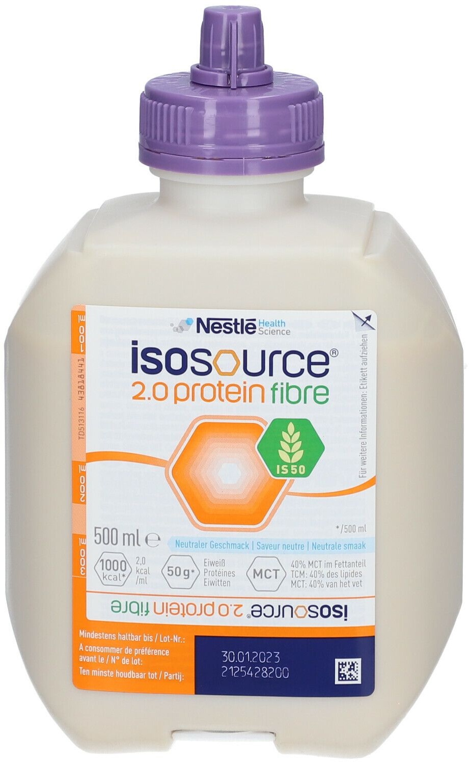 Isosource 2.0 Protein Fibre Smartflex Nouveau Modèle 500 ml 500 ml fluide