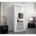 abiks möbel Schwebetürenschrank MONACO 100 x 200 x 62 cm Weiß