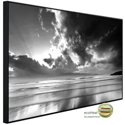 papermoon Infrarotheizung »EcoHeat - Himmel und Meer Schwarz + Weiss«, Matt-Effekt - bunt