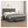 vidaXL Boxspringbett mit Matratze Grau 180x200 cm Kunstleder
