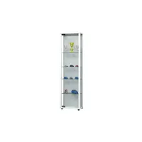 VCM my home Edana Mini Vitrine weiß 4 Fachböden