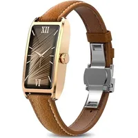 Smartwatch Damen Elegant Dünn Fitnesstracker Eckig Damenuhr 1.13" AMOLED Fitnessuhr Frauen Herzfrequenz Schrittzähler Schlafanalyse Menstruations...
