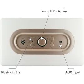 Schwaiger Retro Bluetooth Lautsprecher weiß
