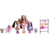 Enchantimals Glam Party - Dwyla Dog & Hundefamilie Set, abnehmbare Kleidung und niedliche Details, Kinder ab 4 Jahren, HNV26