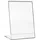 HMF 46930 Acryl Tischaufsteller schräg, DIN A6 Hochformat, Glasklar