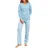 CALIDA Lovely Nights Pyjama Blau 40/42