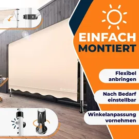 Kesser Klemmmarkise 300 cm beige