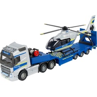 Majorette Volvo Truck + Airbus Police Helicopter