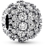 Pandora Timeless Funkelndes Rundes Pavé-Charm mit Zirkonia Moments Collection, kompatibel Moments Armbändern, 792630C01