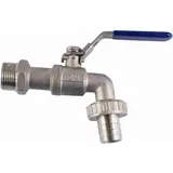 Boni-Shop® Edelstahl Kugelauslaufventil mit Hebel 3/4"