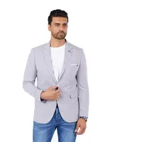 Denim Distriqt Jerseyblazer Sportliches Jersey Übergrößen Sakko mit Stretch grau Gr.62 Entspricht der Gr. 5XL