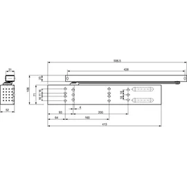 DORMA TS 99 FL Türöffner Silber