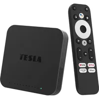 Tesla Mediabox XG500 Google TV Box mit Android 11, 4K TV Receiver, Google Zertifiziert, Netflix 4K, Prime Video 4K, Disney+ 4K, WiFi WLAN, Dolby Atmos, Bluetooth, Chromecast + M@TEC HDMI Kabel