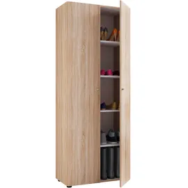 VCM Mehrzweckschrank Vandol 70 x 178 x 40 cm Eiche